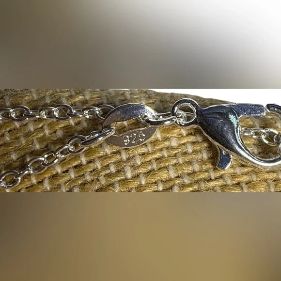 Wishing Bottle with Gemstone Chips and Crystal Center Flower on 925 Chain - Picture 14 of 14